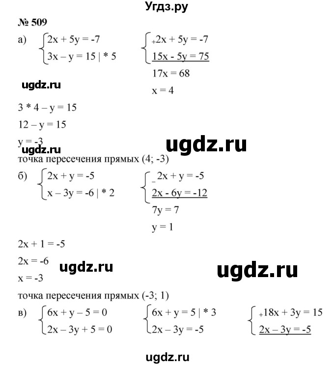 ГДЗ (Решебник) по алгебре 8 класс Бунимович Е.А. / упражнение / 509