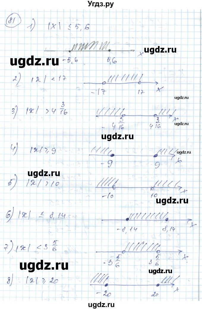 ГДЗ (Решебник) по алгебре 7 класс Абылкасымова А.Е. / повторение / 81
