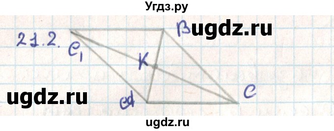 ГДЗ (Решебник) по геометрии 9 класс Мерзляк А.Г. / параграф 21 / 21.2