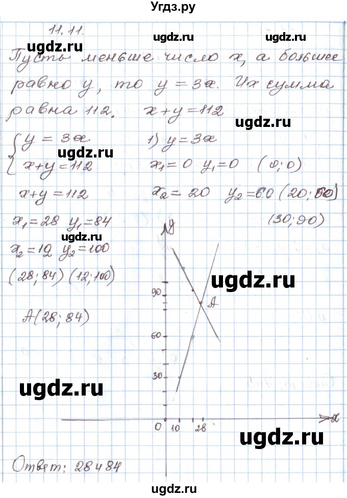 ГДЗ (Решебник) по алгебре 7 класс Мордкович А.Г. / параграф 11 / 11.11