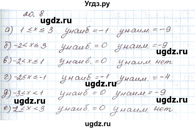 ГДЗ (Решебник) по алгебре 7 класс Мордкович А.Г. / параграф 20 / 20.8