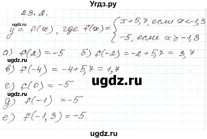 ГДЗ (Решебник) по алгебре 7 класс Мордкович А.Г. / параграф 23 / 23.2