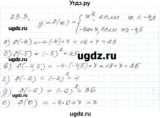 ГДЗ (Решебник) по алгебре 7 класс Мордкович А.Г. / параграф 23 / 23.3