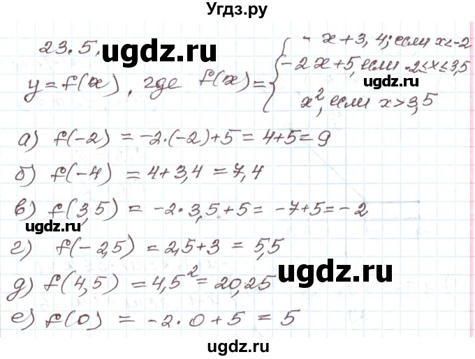 ГДЗ (Решебник) по алгебре 7 класс Мордкович А.Г. / параграф 23 / 23.5