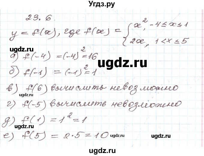 ГДЗ (Решебник) по алгебре 7 класс Мордкович А.Г. / параграф 23 / 23.6