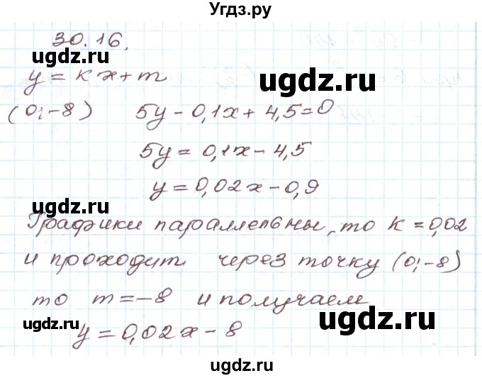ГДЗ (Решебник) по алгебре 7 класс Мордкович А.Г. / параграф 30 / 30.16