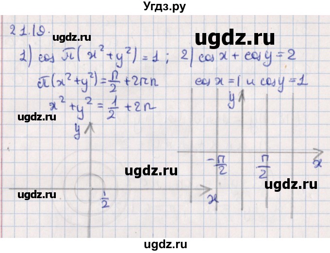 ГДЗ (Решебник №1) по алгебре 10 класс Мерзляк А.Г. / §21 / 21.19