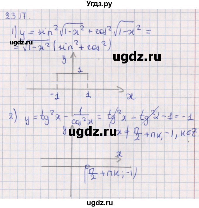 ГДЗ (Решебник №1) по алгебре 10 класс Мерзляк А.Г. / §23 / 23.17