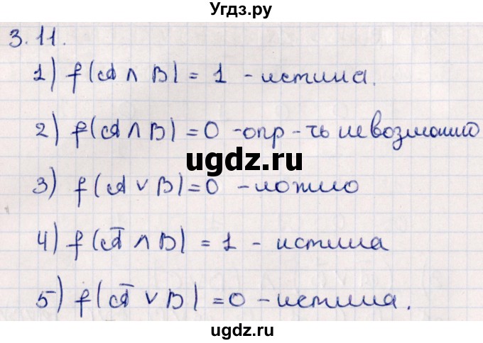ГДЗ (Решебник №1) по алгебре 10 класс Мерзляк А.Г. / §3 / 3.11