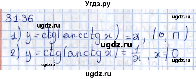 ГДЗ (Решебник №1) по алгебре 10 класс Мерзляк А.Г. / §31 / 31.36