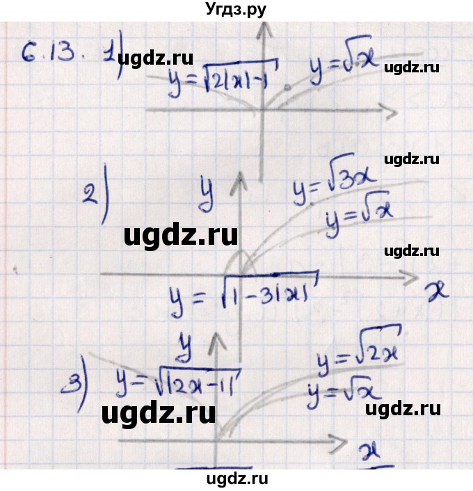 ГДЗ (Решебник №1) по алгебре 10 класс Мерзляк А.Г. / §6 / 6.13