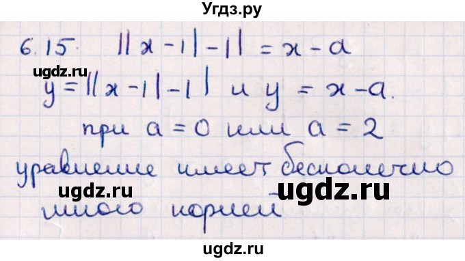 ГДЗ (Решебник №1) по алгебре 10 класс Мерзляк А.Г. / §6 / 6.15