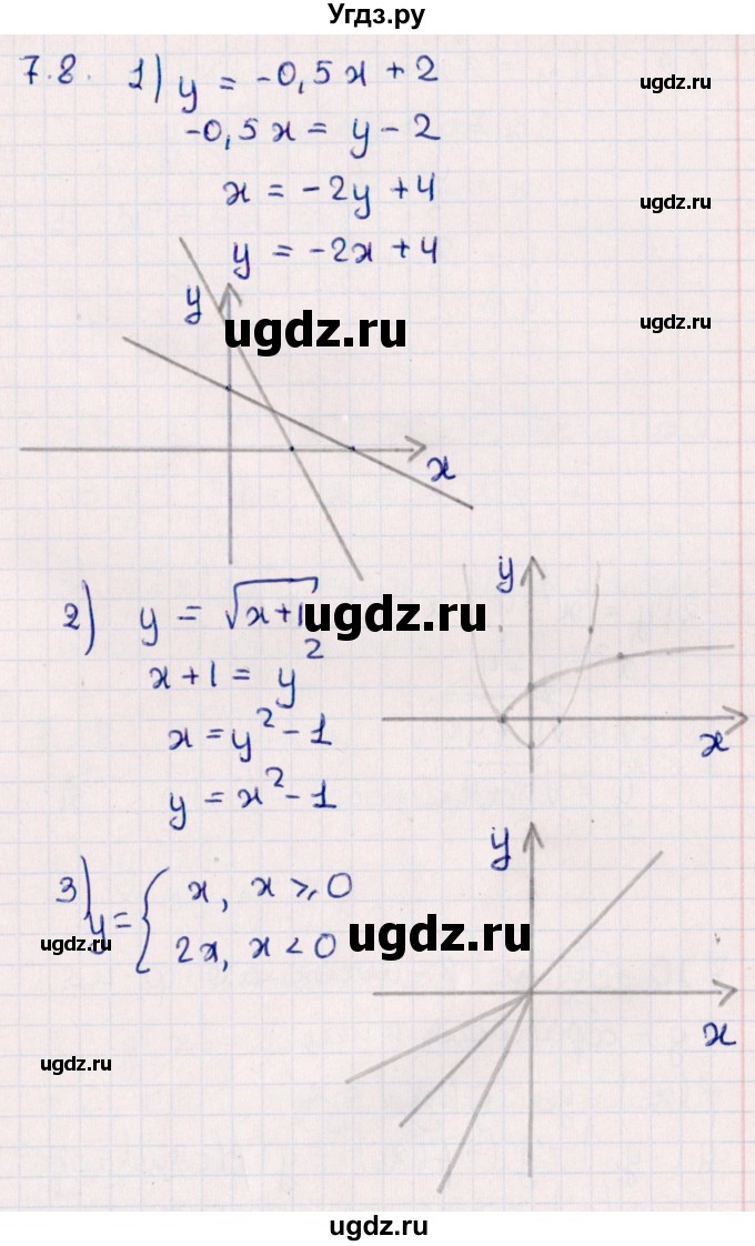 ГДЗ (Решебник №1) по алгебре 10 класс Мерзляк А.Г. / §7 / 7.8