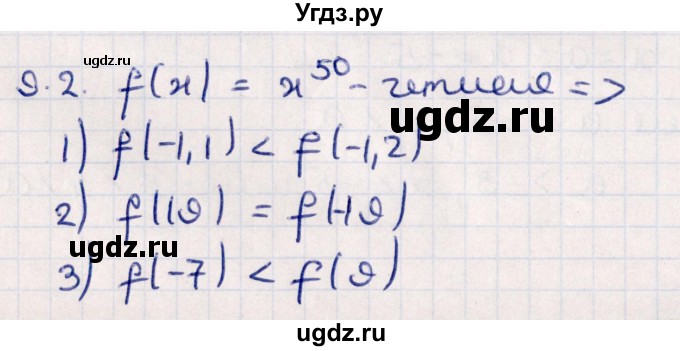 ГДЗ (Решебник №1) по алгебре 10 класс Мерзляк А.Г. / §9 / 9.2