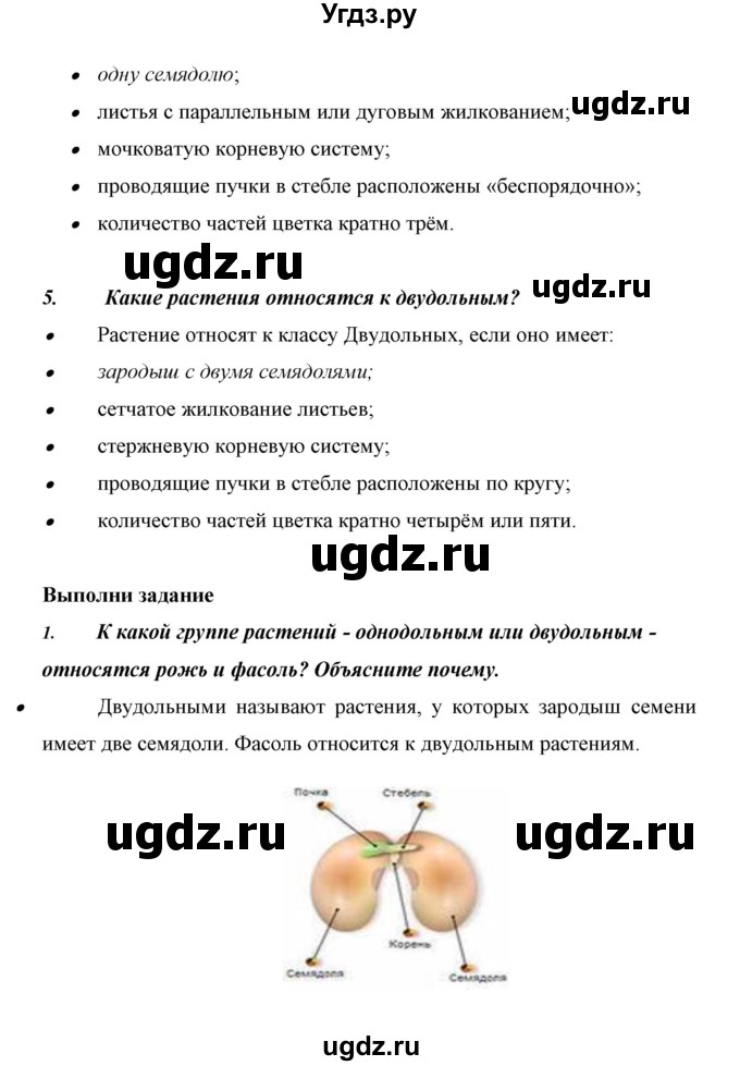 ГДЗ (Решебник) по биологии 6 класс Сивоглазов В. И. / страница / 11(продолжение 2)