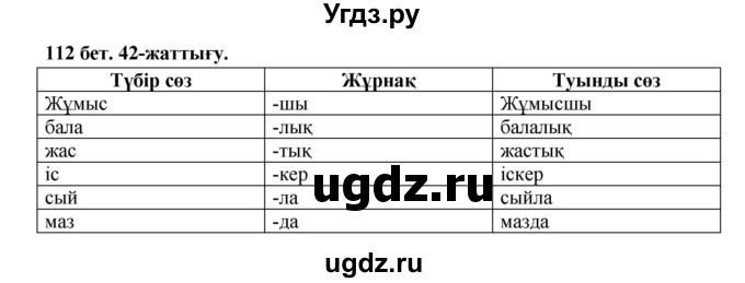 ГДЗ (Решебник) по казахскому языку 3 класс Жумабаева А.Е. / часть 2. страница / 112