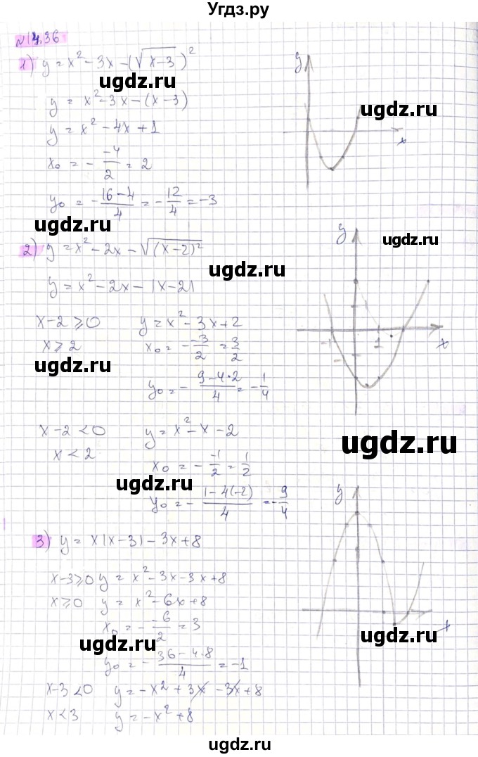 ГДЗ (Решебник) по алгебре 8 класс Абылкасымова А.Е. / параграф 14 / 14.36