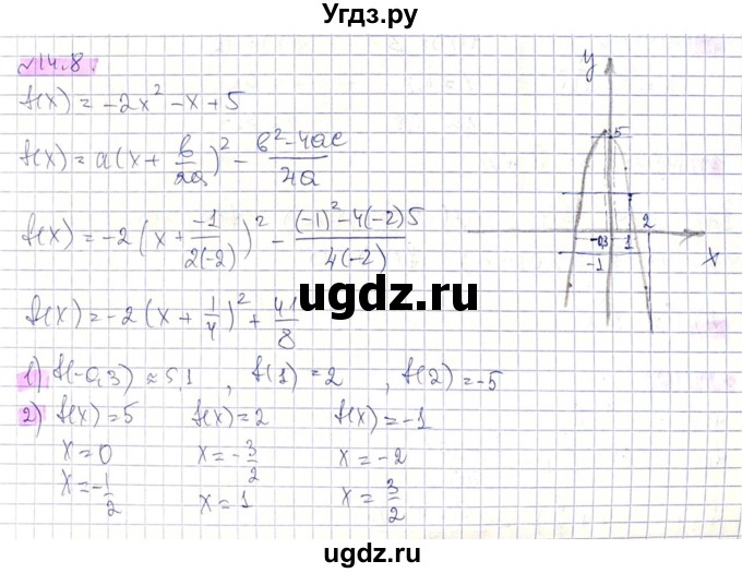 ГДЗ (Решебник) по алгебре 8 класс Абылкасымова А.Е. / параграф 14 / 14.8