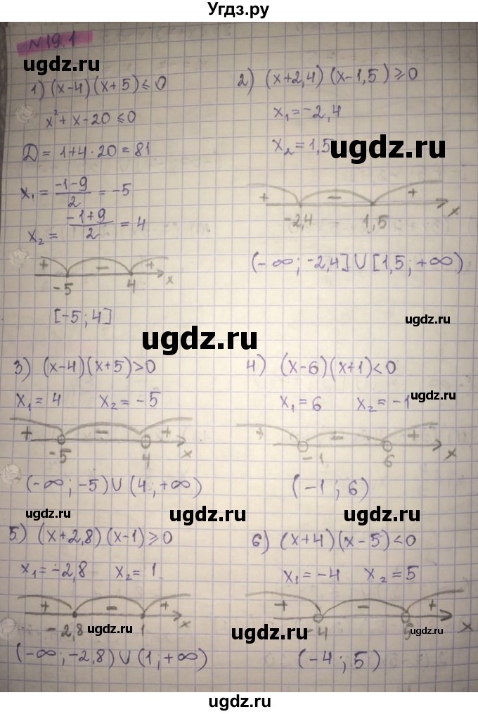 ГДЗ (Решебник) по алгебре 8 класс Абылкасымова А.Е. / параграф 19 / 19.1