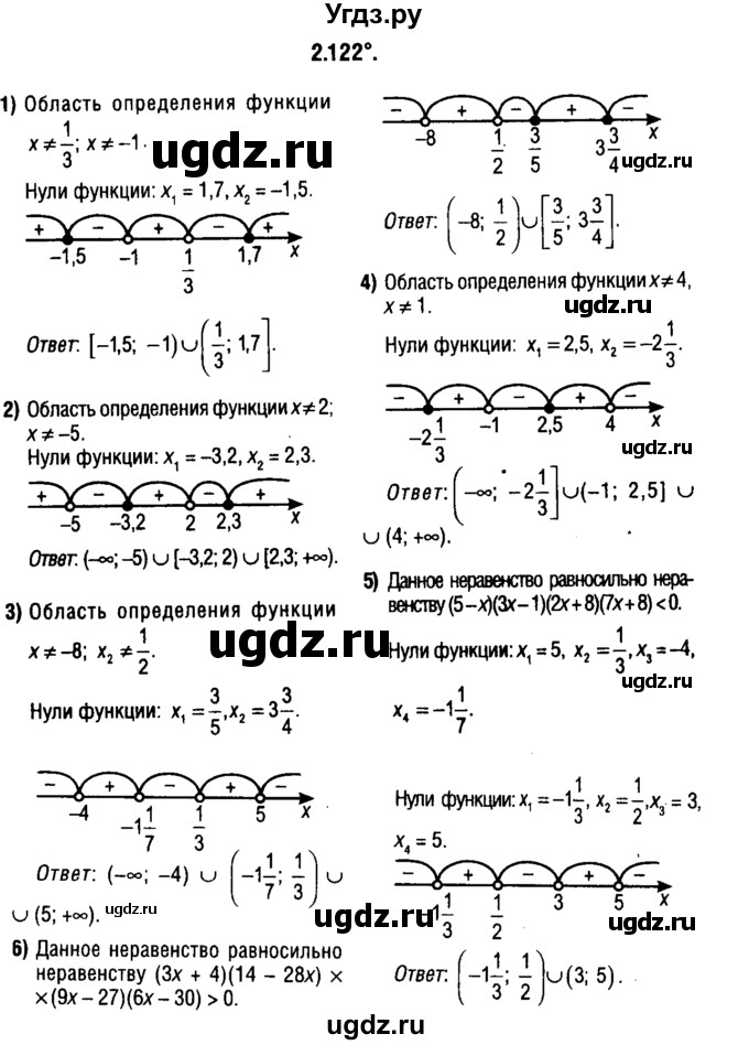 ГДЗ (решебник 1) по алгебре 9 класс Е.П. Кузнецова / глава 2 / 122