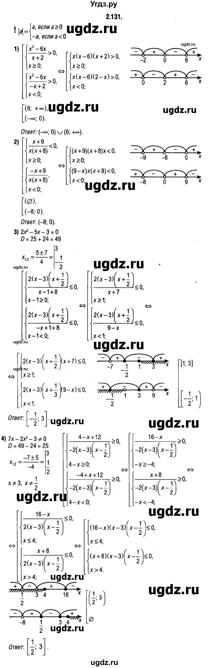 ГДЗ (решебник 1) по алгебре 9 класс Е.П. Кузнецова / глава 2 / 131