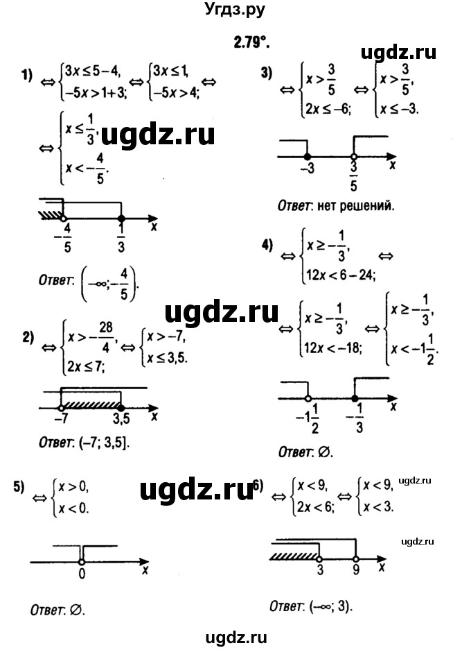 ГДЗ (решебник 1) по алгебре 9 класс Е.П. Кузнецова / глава 2 / 79