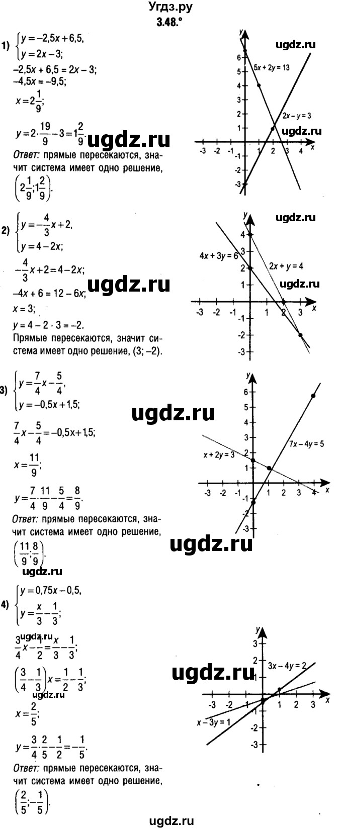 ГДЗ (решебник 1) по алгебре 9 класс Е.П. Кузнецова / глава 3 / 48