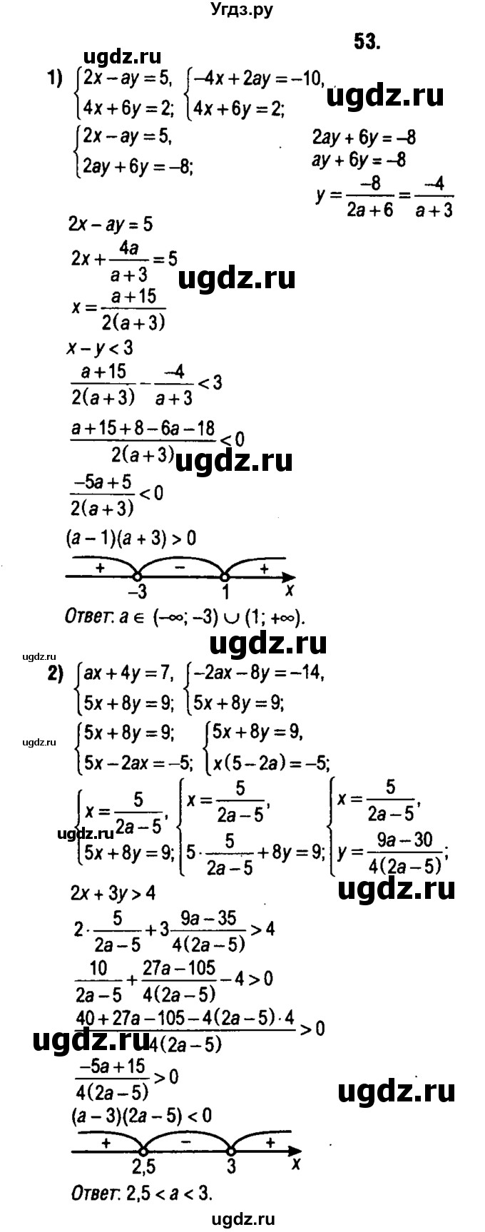 ГДЗ (решебник 1) по алгебре 9 класс Е.П. Кузнецова / повторение / 53