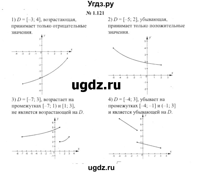 ГДЗ (решебник №2) по алгебре 9 класс Е.П. Кузнецова / глава 1 / 121