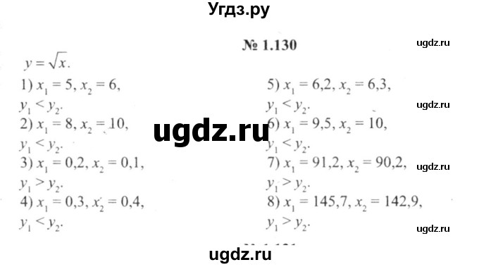 ГДЗ (решебник №2) по алгебре 9 класс Е.П. Кузнецова / глава 1 / 130