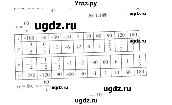 ГДЗ (решебник №2) по алгебре 9 класс Е.П. Кузнецова / глава 1 / 149