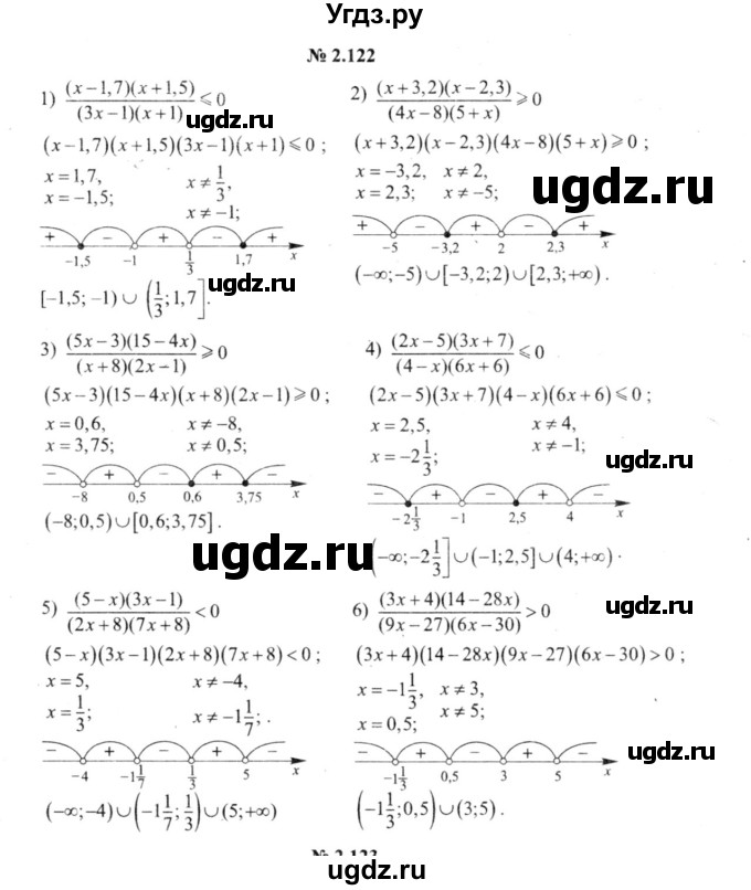 ГДЗ (решебник №2) по алгебре 9 класс Е.П. Кузнецова / глава 2 / 122
