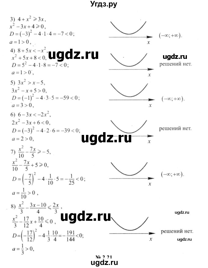 ГДЗ (решебник №2) по алгебре 9 класс Е.П. Кузнецова / глава 2 / 20(продолжение 2)