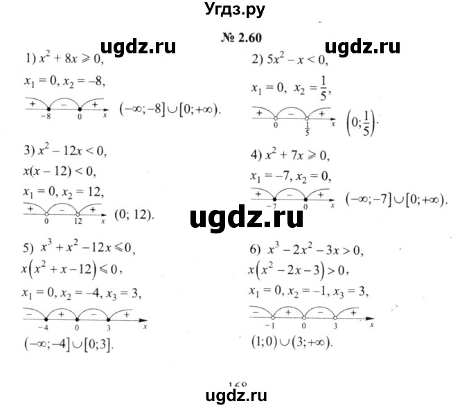 ГДЗ (решебник №2) по алгебре 9 класс Е.П. Кузнецова / глава 2 / 60