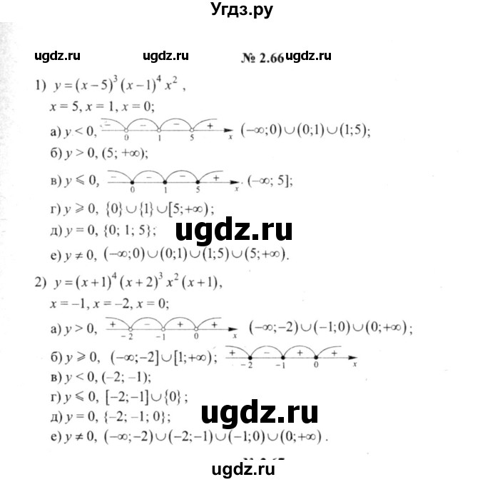 ГДЗ (решебник №2) по алгебре 9 класс Е.П. Кузнецова / глава 2 / 66