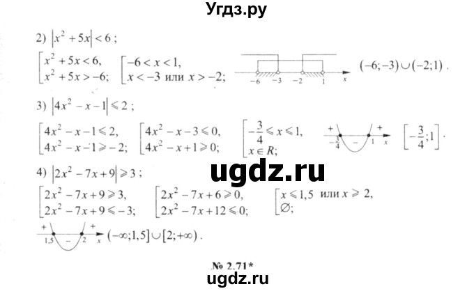 ГДЗ (решебник №2) по алгебре 9 класс Е.П. Кузнецова / глава 2 / 70(продолжение 2)