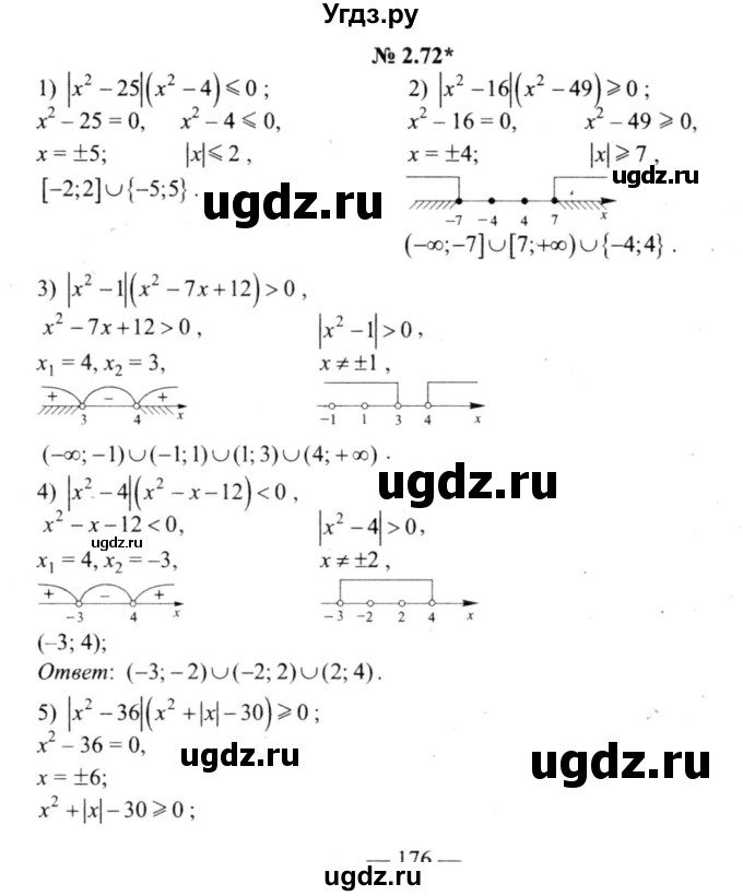 ГДЗ (решебник №2) по алгебре 9 класс Е.П. Кузнецова / глава 2 / 72
