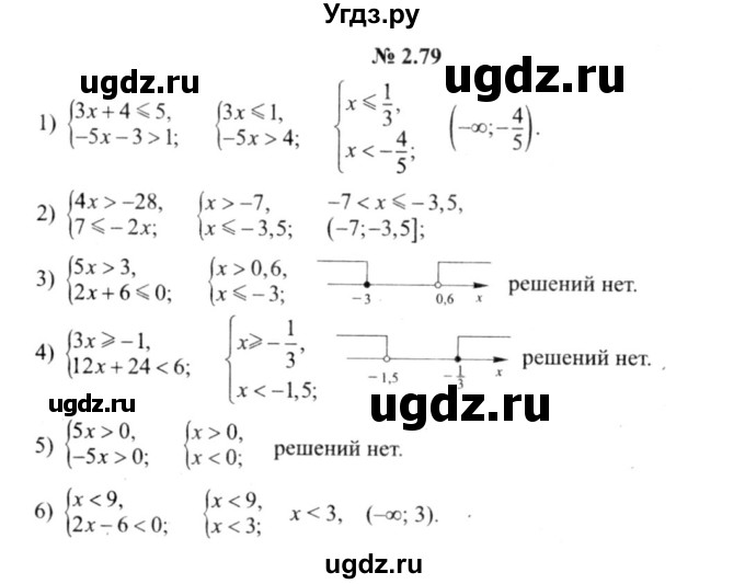 ГДЗ (решебник №2) по алгебре 9 класс Е.П. Кузнецова / глава 2 / 79