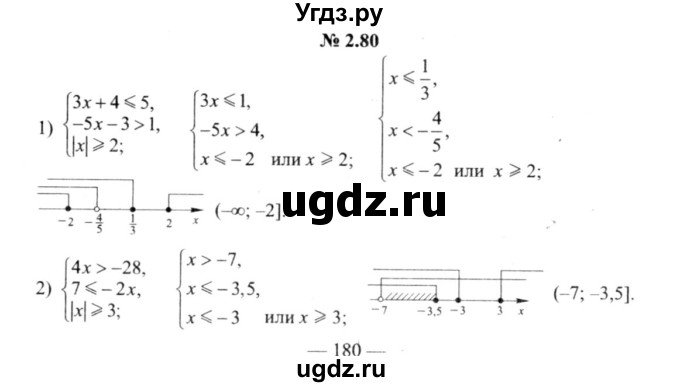ГДЗ (решебник №2) по алгебре 9 класс Е.П. Кузнецова / глава 2 / 80