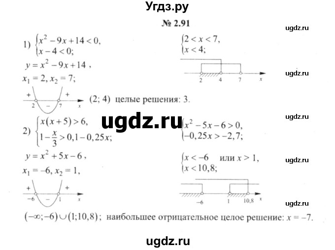 ГДЗ (решебник №2) по алгебре 9 класс Е.П. Кузнецова / глава 2 / 91