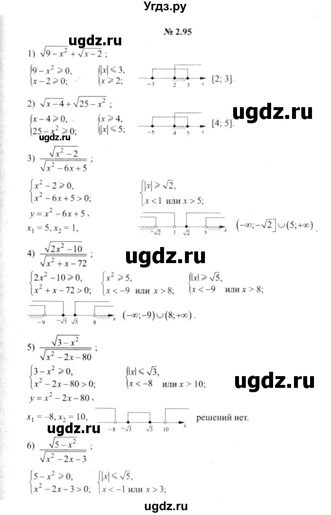 ГДЗ (решебник №2) по алгебре 9 класс Е.П. Кузнецова / глава 2 / 95