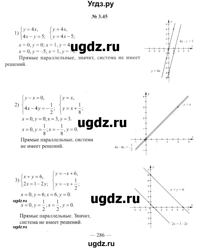 ГДЗ (решебник №2) по алгебре 9 класс Е.П. Кузнецова / глава 3 / 45