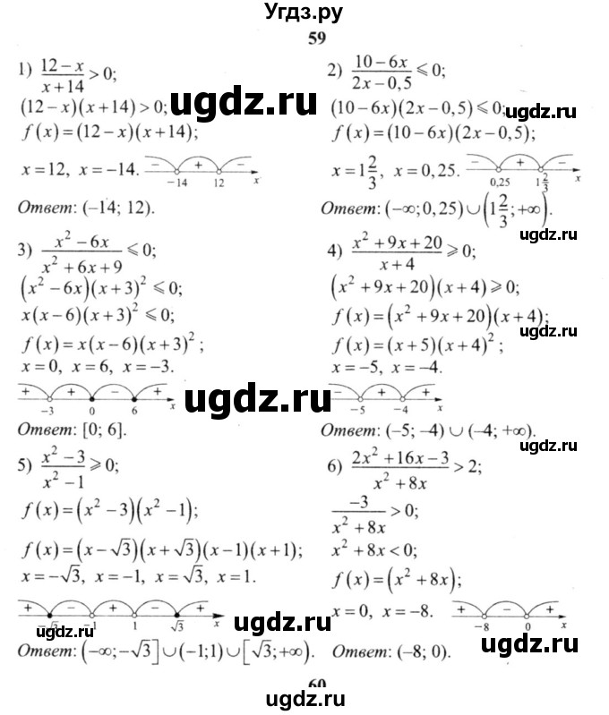 ГДЗ (решебник №2) по алгебре 9 класс Е.П. Кузнецова / повторение / 59