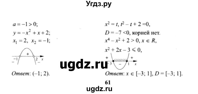 ГДЗ (решебник №2) по алгебре 9 класс Е.П. Кузнецова / повторение / 60(продолжение 3)