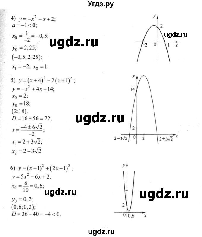 ГДЗ (решебник №2) по алгебре 9 класс Е.П. Кузнецова / повторение / 89(продолжение 2)