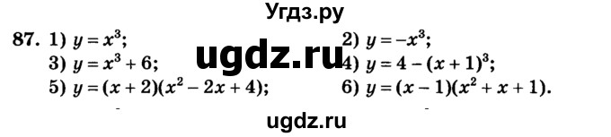 ГДЗ (учебник) по алгебре 9 класс Е.П. Кузнецова / повторение / 87