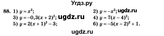 ГДЗ (учебник) по алгебре 9 класс Е.П. Кузнецова / повторение / 88