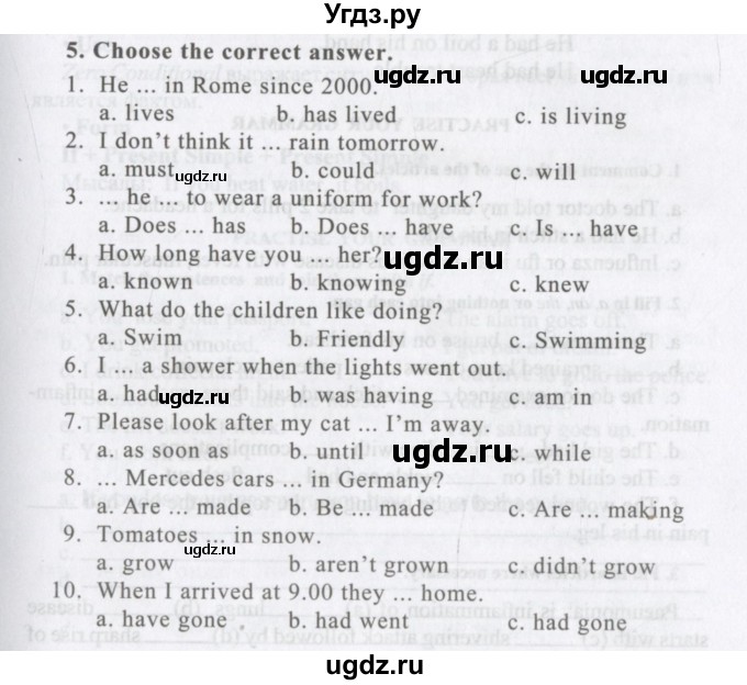 ГДЗ (Учебник) по английскому языку 11 класс Аяпова Т. / Practise your grammar / Unit 1 / 5