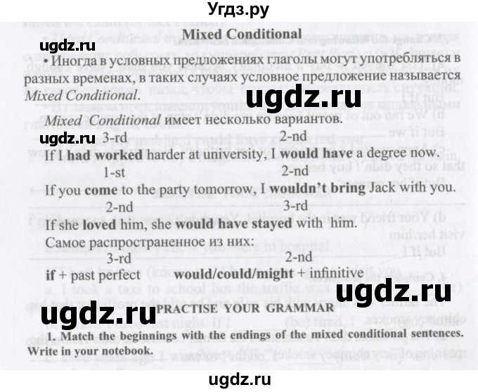 ГДЗ (Учебник) по английскому языку 11 класс Аяпова Т. / Practise your grammar / Unit 2 / 6 / 1