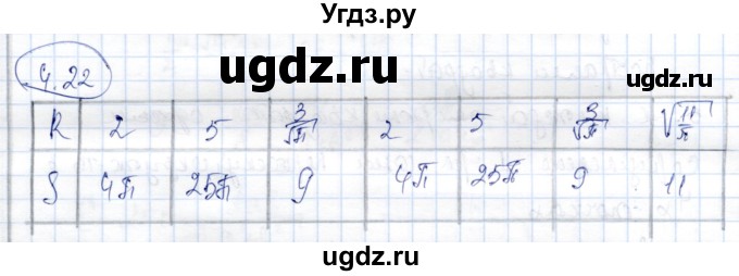ГДЗ (Решебник) по геометрии 9 класс Шыныбеков А.Н. / раздел 4 / задача / 4.22